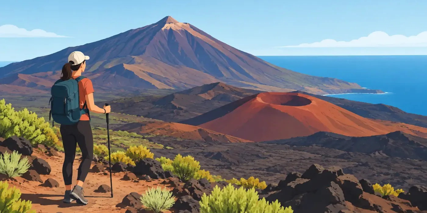 Guía de senderismo volcánico en Tenerife Sur