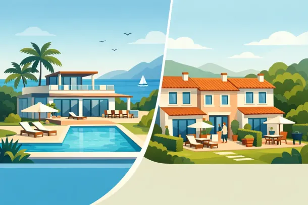 Villa o adosado: cuál es mejor para tus vacaciones